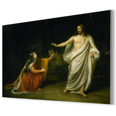 Christ's Appearance to Mary Magdalene after the Resurrection by Alexander Andreyevich Ivanov metal print mockup