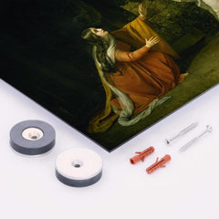 Christ's Appearance to Mary Magdalene after the Resurrection by Alexander Andreyevich Ivanov metal print mockup