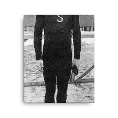 Christfried Burmeister canvas print on a plain backdrop in size 16"x20".