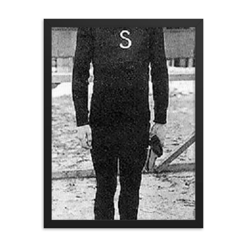 Christfried Burmeister framed print on a plain backdrop in size 18