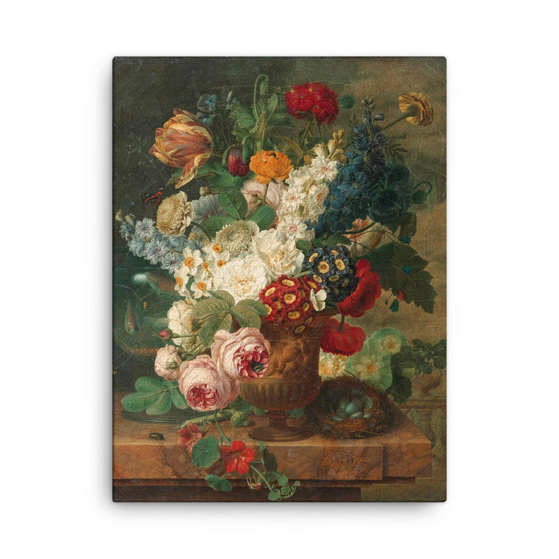 Christiaan van Pol canvas print on a plain backdrop in size 18