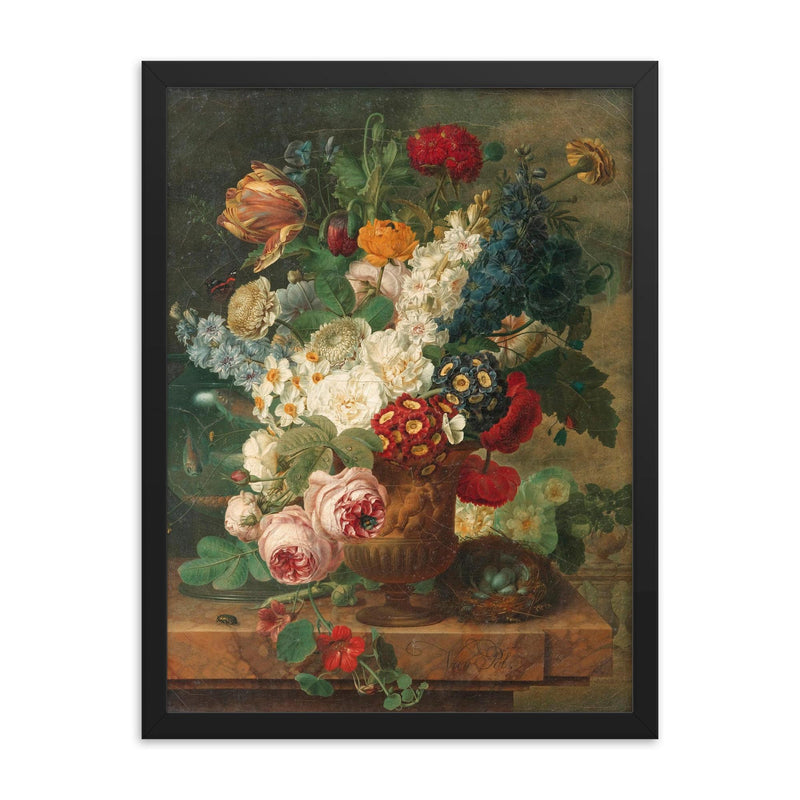 Christiaan van Pol framed print on a plain backdrop in size 18