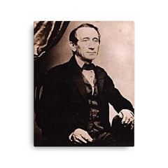 Christian Frederick Martin canvas print on a plain backdrop in size 16"x20".