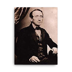 Christian Frederick Martin canvas print on a plain backdrop in size 18"x24".