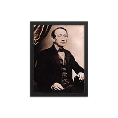 Christian Frederick Martin framed print on a plain backdrop in size 12"x16".