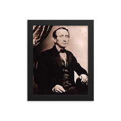 Christian Frederick Martin framed print on a plain backdrop in size 8"x10".