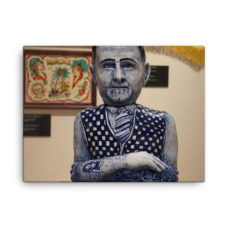 Christian Warlich canvas print on a plain backdrop in size 18