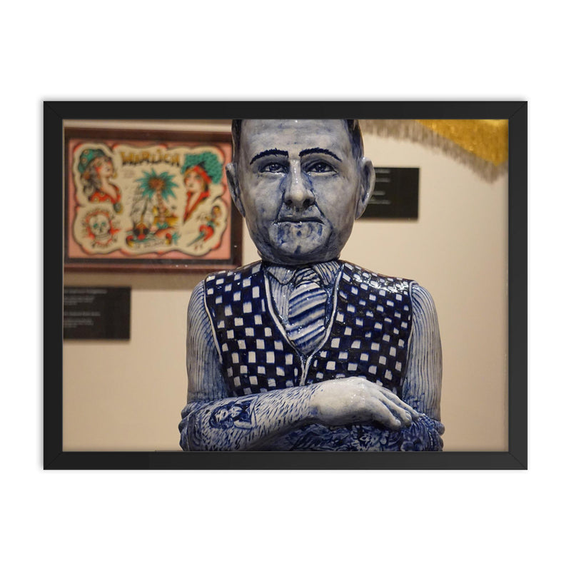 Christian Warlich framed print on a plain backdrop in size 18