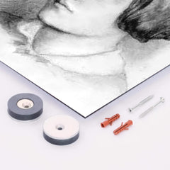 Christina Rossetti metal print mockup
