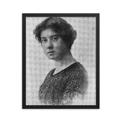 Christine Frederick framed print on a plain backdrop in size 16"x20".