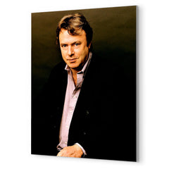 Christopher Hitchens metal print mockup