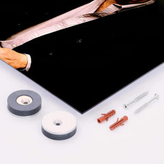 Christopher Hitchens metal print mockup