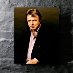 Christopher Hitchens metal print mockup