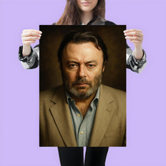 Christopher Hitchens portrait poster 3