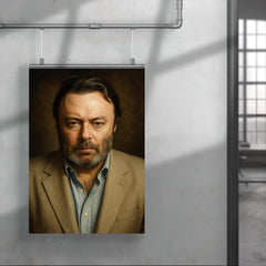 Christopher Hitchens portrait poster 4