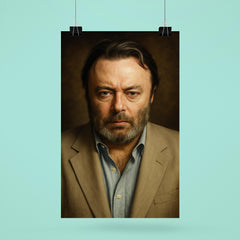 Christopher Hitchens portrait poster 6