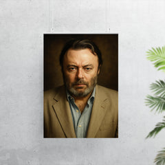 Christopher Hitchens portrait poster 7
