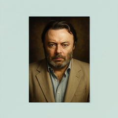 Christopher Hitchens portrait poster 8