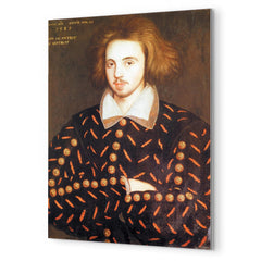 Christopher Marlowe metal print mockup