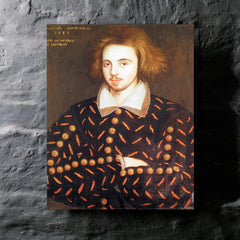 Christopher Marlowe metal print mockup
