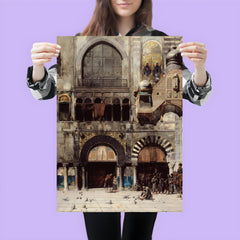 Circassian Cavalry Awaiting Commanding Officer at Byzantine Monument by Alberto Pasini, 1880 poster 3