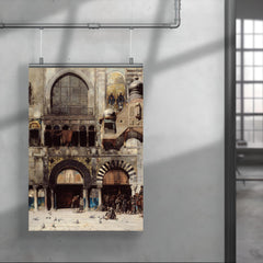 Circassian Cavalry Awaiting Commanding Officer at Byzantine Monument by Alberto Pasini, 1880 poster 4