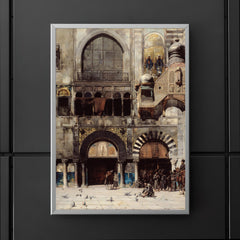 Circassian Cavalry Awaiting Commanding Officer at Byzantine Monument by Alberto Pasini, 1880 poster 5