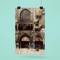 Circassian Cavalry Awaiting Commanding Officer at Byzantine Monument by Alberto Pasini, 1880 poster 6