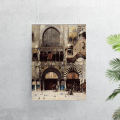 Circassian Cavalry Awaiting Commanding Officer at Byzantine Monument by Alberto Pasini, 1880 poster 7