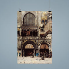 Circassian Cavalry Awaiting Commanding Officer at Byzantine Monument by Alberto Pasini, 1880 poster 9