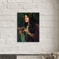 Circe By Beatrice Offor metal print mockup