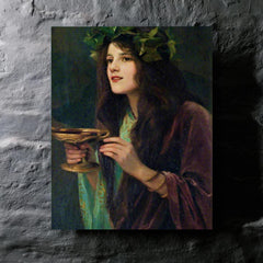 Circe By Beatrice Offor metal print mockup
