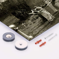 Circle Of Witches metal print mockup