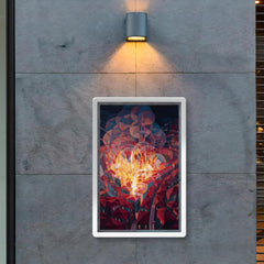 City on Fire by Gerardo Dottori, 1926 poster 2