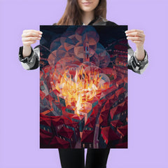 City on Fire by Gerardo Dottori, 1926 poster 3