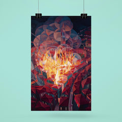 City on Fire by Gerardo Dottori, 1926 poster 6