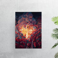 City on Fire by Gerardo Dottori, 1926 poster 7