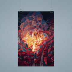 City on Fire by Gerardo Dottori, 1926 poster 9