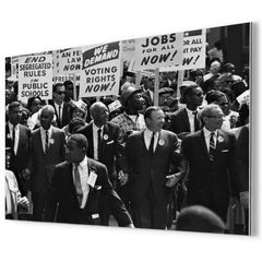 Civil Rights March on Washington DC metal print mockup