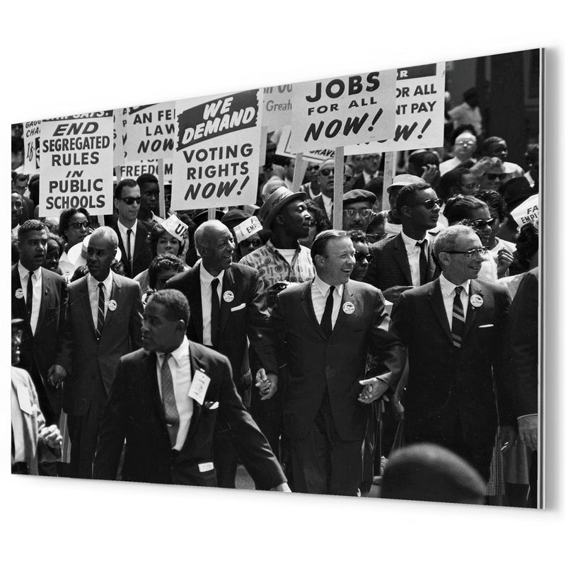 Civil Rights March on Washington DC metal print mockup