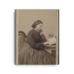 Clara Barton canvas print on a plain backdrop in size 16"x20".