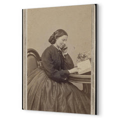 Clara Barton metal print mockup