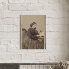 Clara Barton metal print mockup