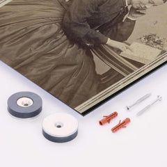 Clara Barton metal print mockup