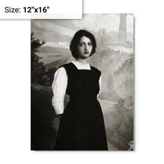 Clara Haskil metal print on a plain backdrop in size 12"x16".