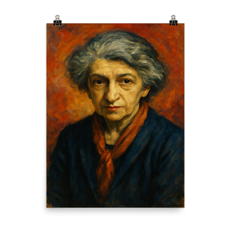 Clara Haskil poster on a plain backdrop in size 8