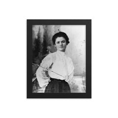 Clara Lemlich framed print on a plain backdrop in size 8"x10".