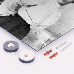 Clara Lemlich metal print mockup