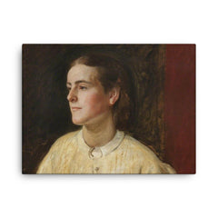 Clara Mordan canvas print on a plain backdrop in size 18"x24".
