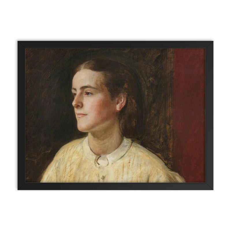 Clara Mordan framed print on a plain backdrop in size 18